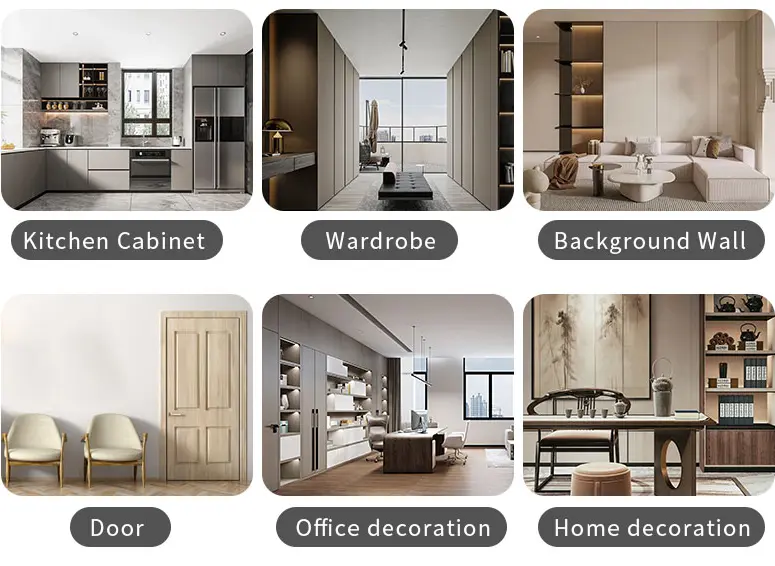 Wood Effect Pvc Pet Pp Decorative Kitchen Vinyl Film