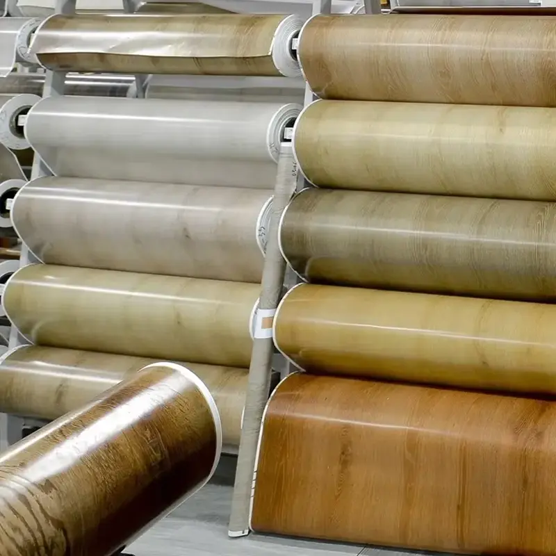 WPC Floors ত লেমিনেটিংৰ বাবে PVC ৰঙৰ সজ্জাৰ ফিল্ম