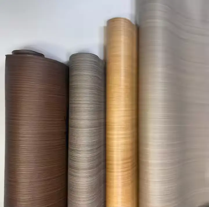 PVC আলংকাৰিক ফিল্ম কাঠপাতিৰ ৰং PVC দুৱাৰৰ বাবে ফয়েল