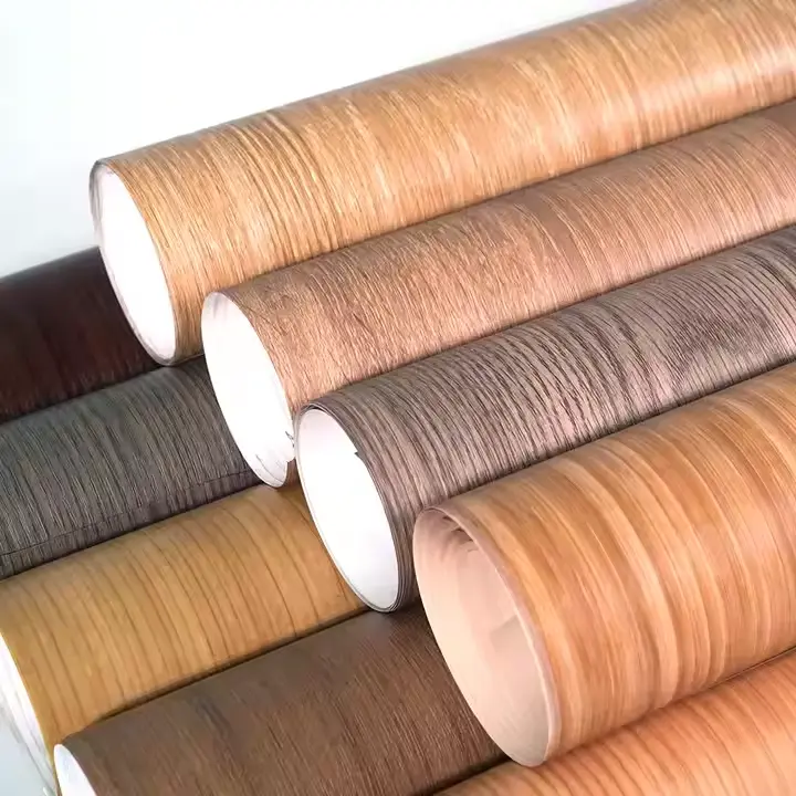 কাঠৰ প্ৰভাৱ PVC PET PP আলংকাৰিক পাকঘৰ Vinyl ফিল্ম